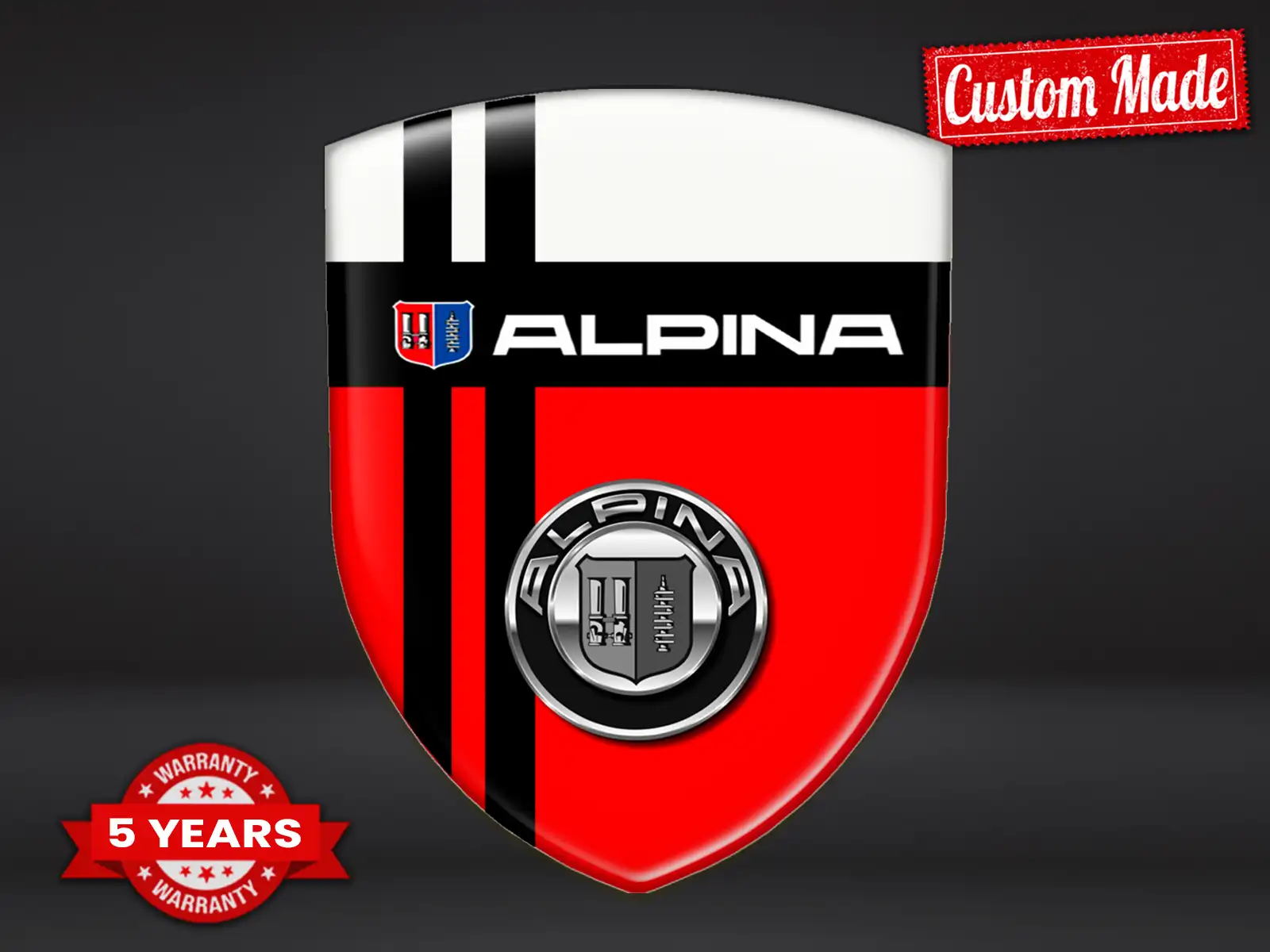 Alpina Autoaufkleber Robust Universal Anpassbar